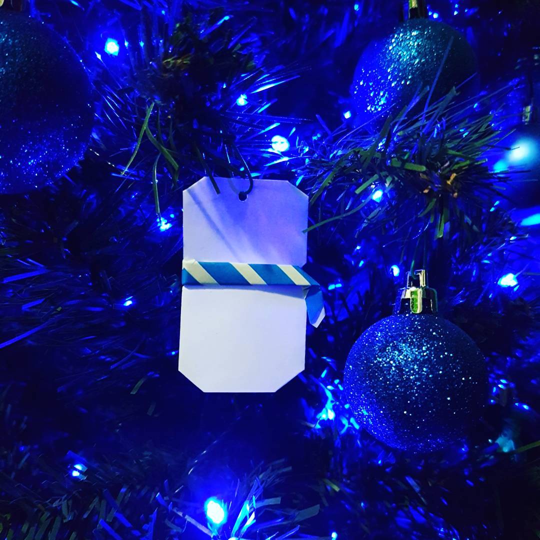 Make an Origami Christmas Ornament.