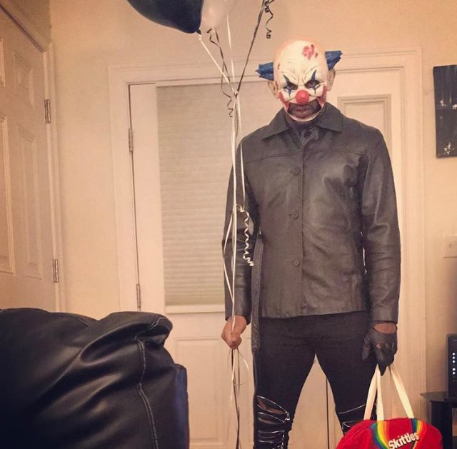 Malcolm Butler's Halloween costume is down right terrifying.