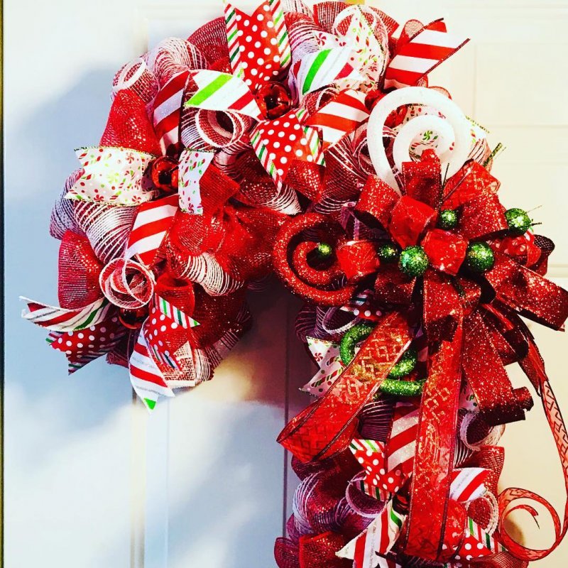 New candy cane wreath.