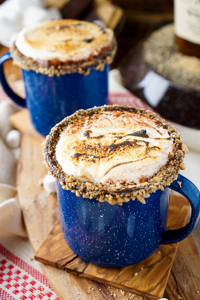 S'mores Hot Chocolate Cocktail