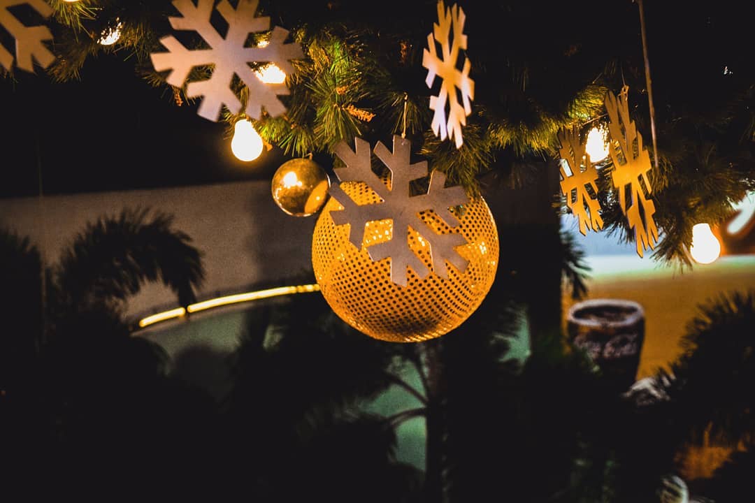 Snowflake and Christmas Balls.