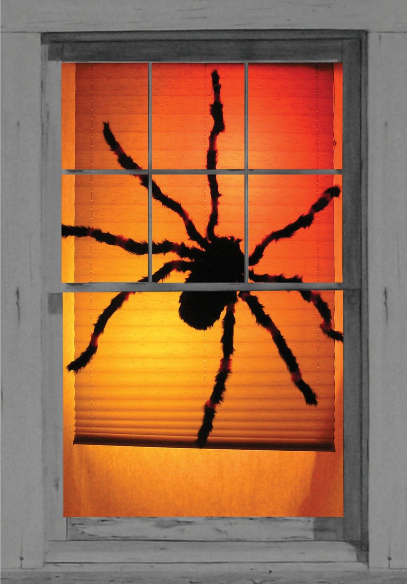 Tarantula Terror Halloween Window Decoration.