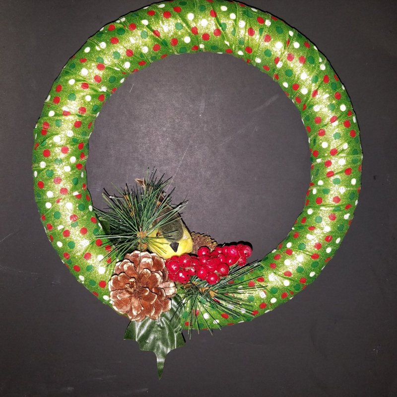 This is a sample of handmade christmas wreath.