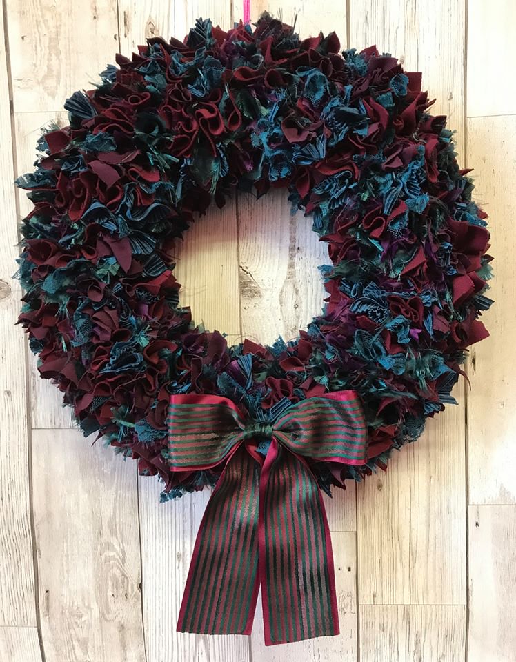 This wreath will be making an appearance at the St Helens Town Hall Christmas Fair.