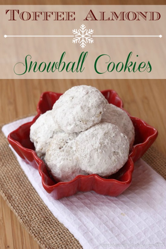 Toffee Almond Snowball Cookies by Cupcakes & Kale Chips