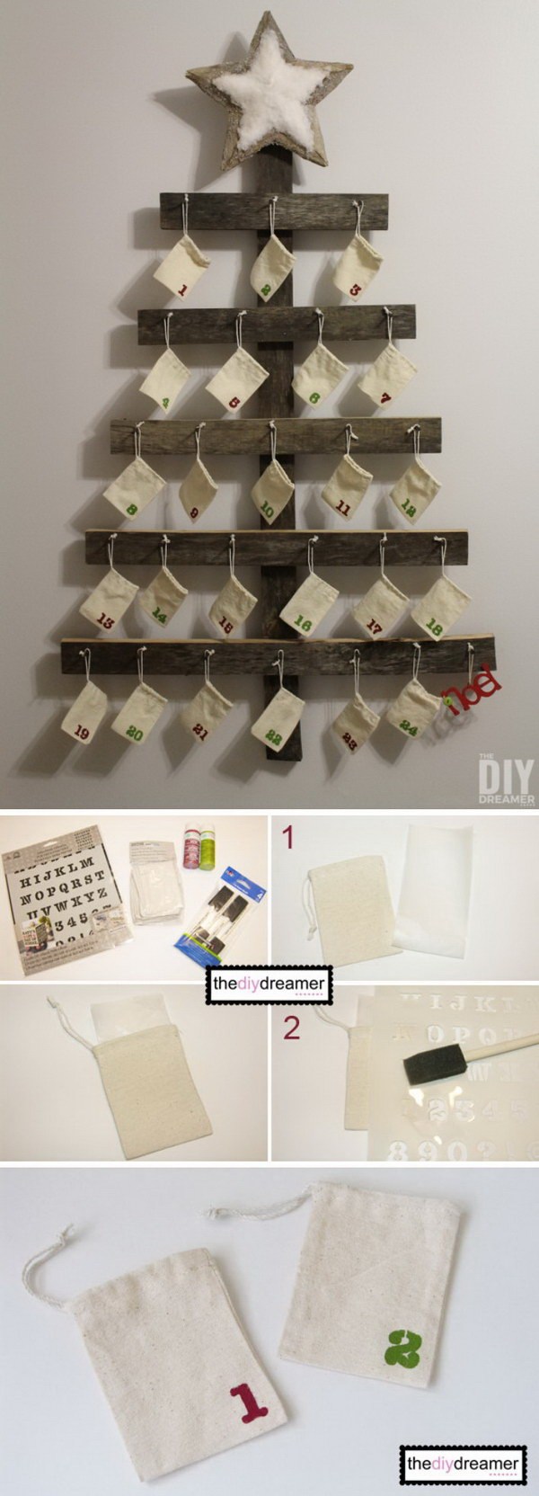 Wall Mounted Christmas Advent Calendar - Christmas Decoration Ideas