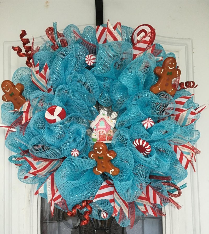 Whimsical Christmas Wreath.