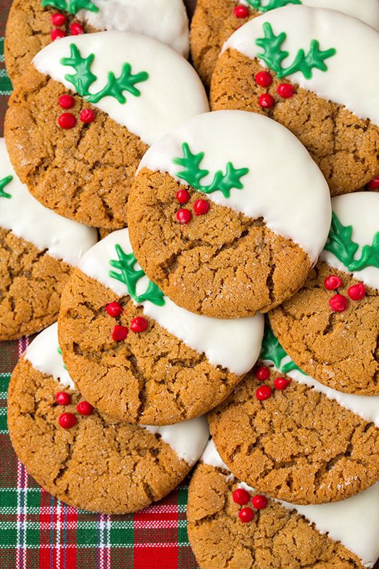 White Chocolate Dipped Ginger Cookies By Cooking Classy