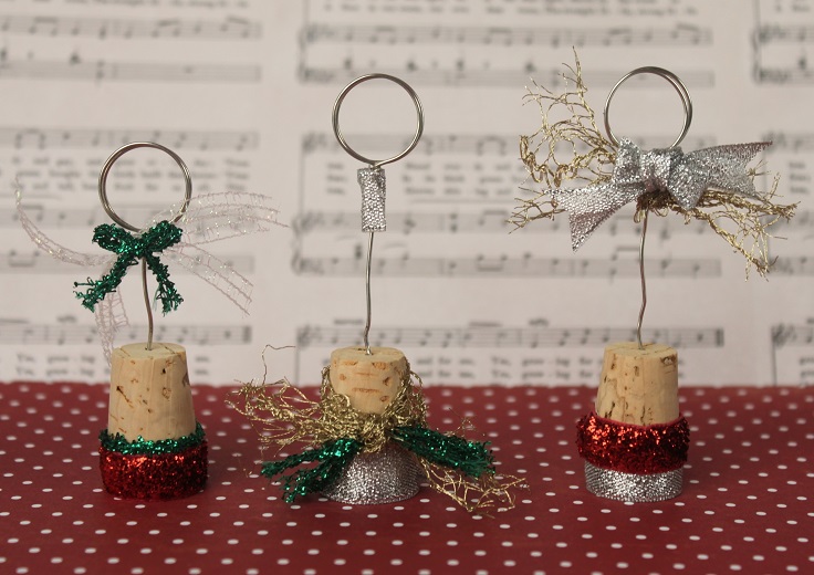 Wine Cork Place Card Holder.