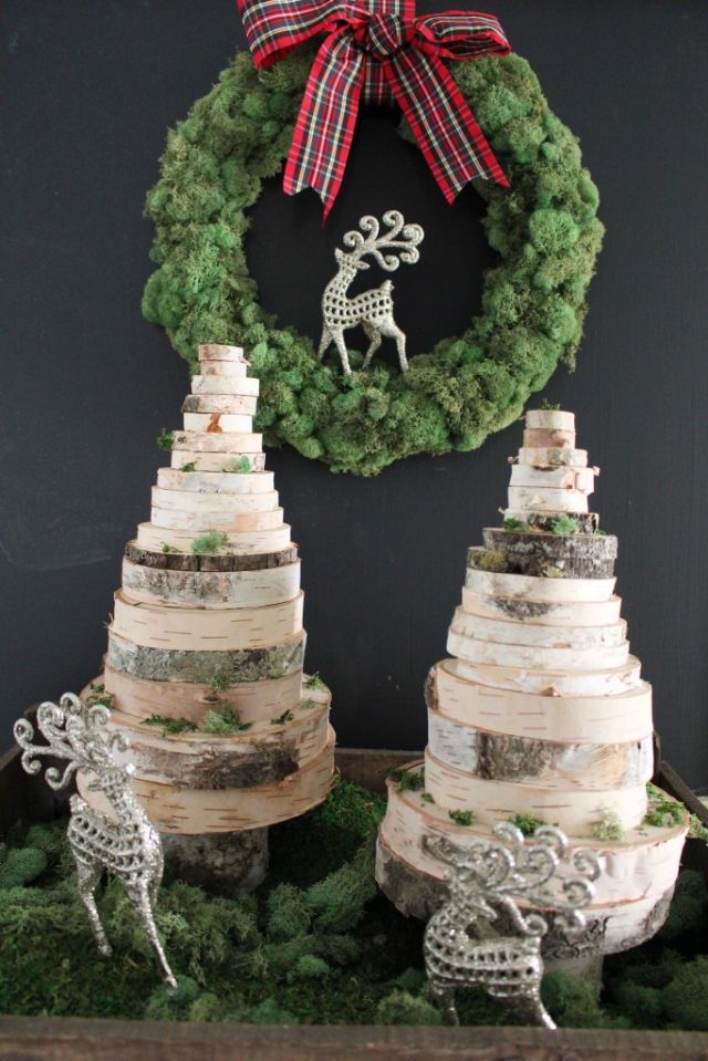 Wood Slice Christmas Tree - Christmas Decoration Ideas