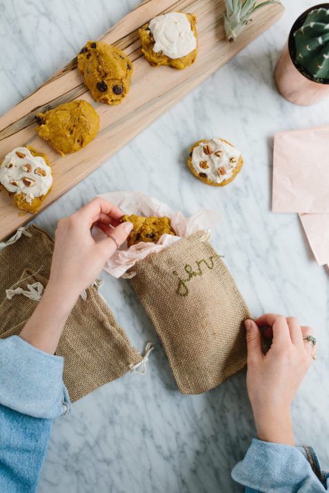 You can try Embroidered burlap bags.