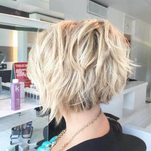 Messy Waves on Choppy Platinum Bob.