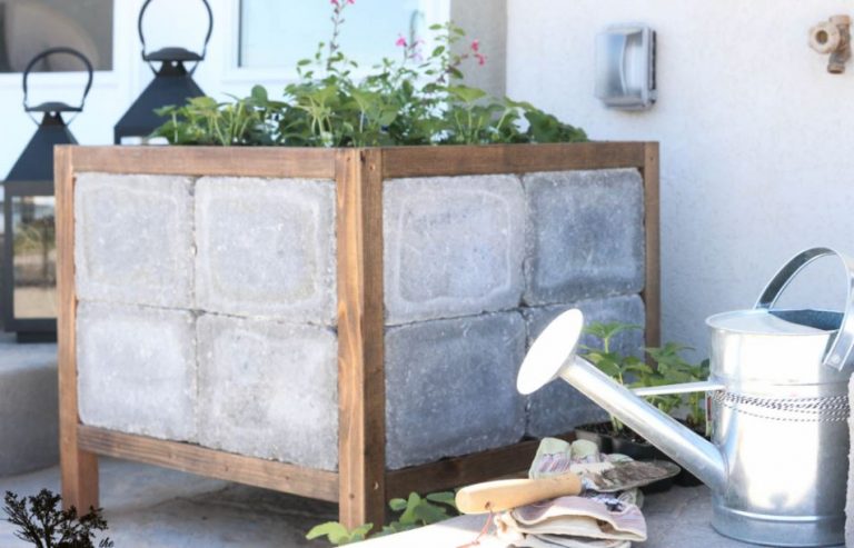 Paver Planter Box Plan - Plant Stands Ideas