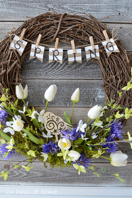 A touch of spring wreath.