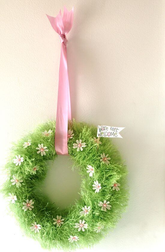 Baby grass wreath.