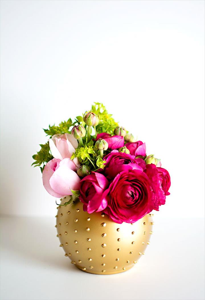 Beaded Candle Holders & Vase.