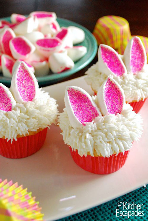 Bunny Ears Cupcake.