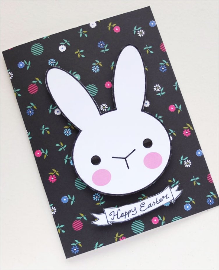 Bunny Easter Card.