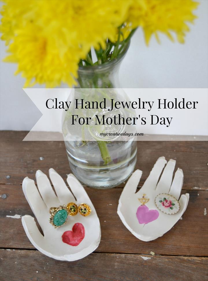 Clay Hand Jewelry Holders.
