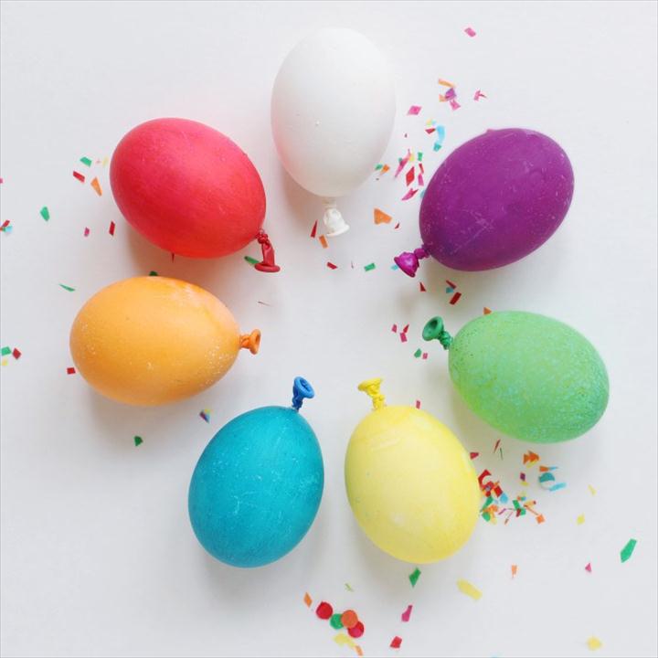Colorful Balloon Eggs.