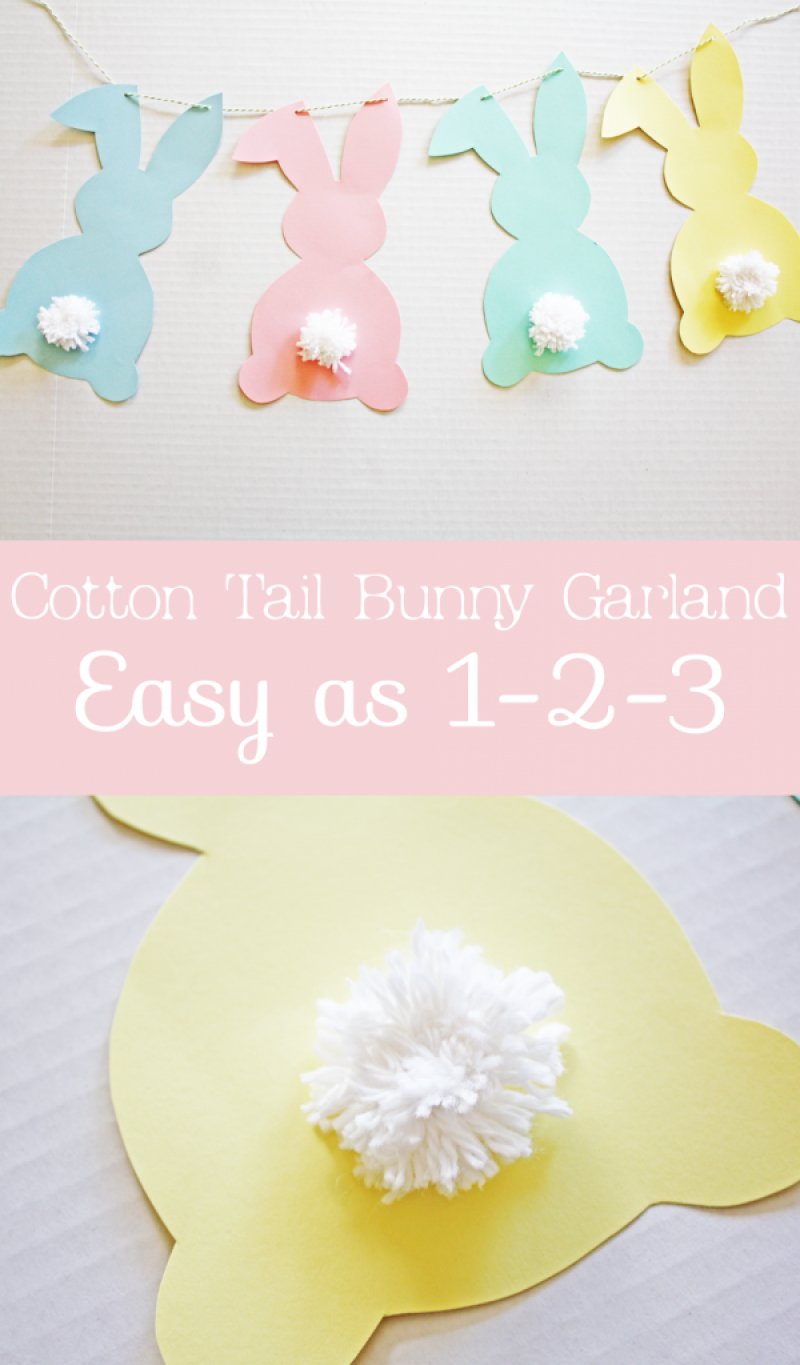 Cotton Tail Bunny Garland.