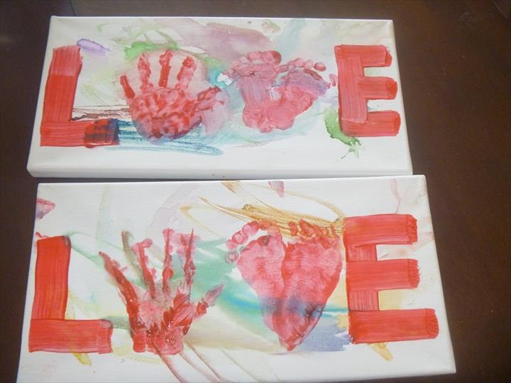 Crayola Finger Paint, Watercolors, Canvases Picture.