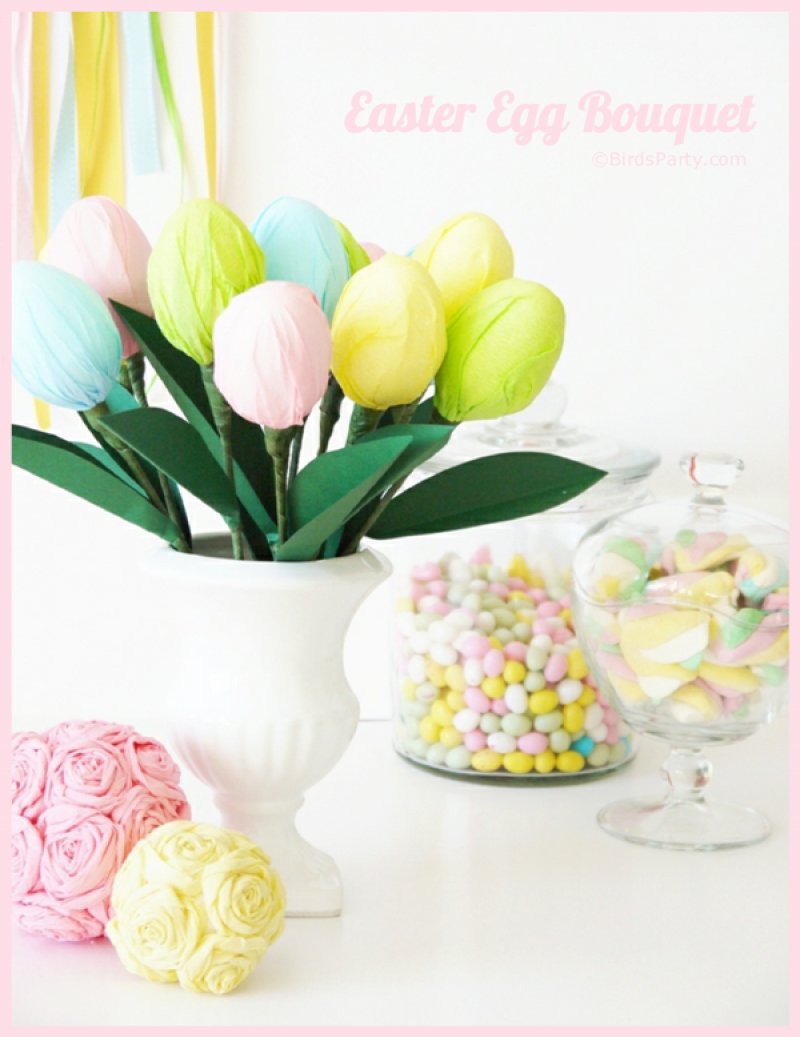 DIY Easter Egg Centerpiece.