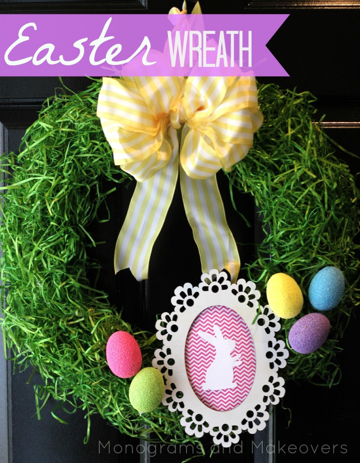 DIY Easter Wreath.