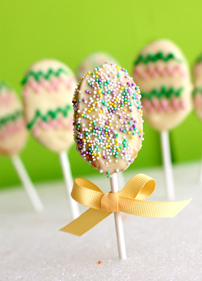 Easter Cookie Pops Recipe.