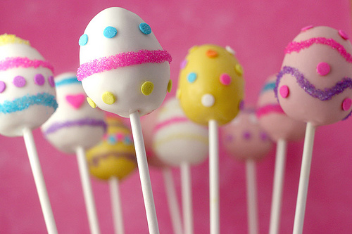 Easter Egg Cake Pops Recipe.