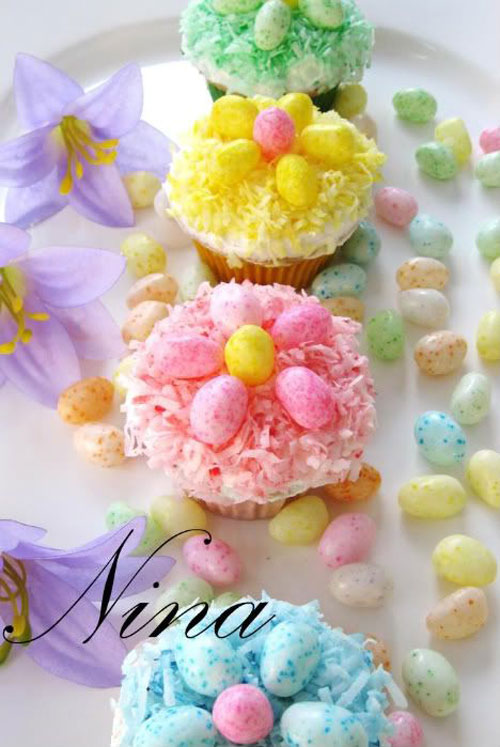 Easter Egg Cupcake Ideas.