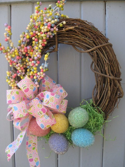 Easter Egg Wreath.