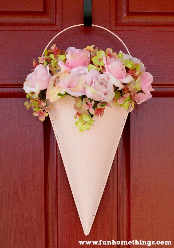 Easy floral door hanging.