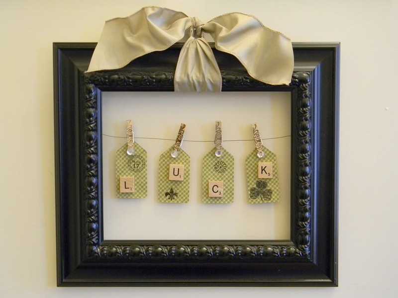 Framed St Patrick’s Day LUCK Tags.