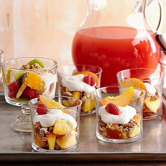 Fruit-Granola Parfaits.