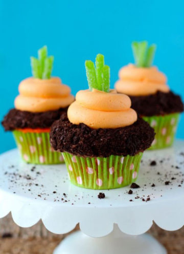 Garden Carrot Cupcakes.