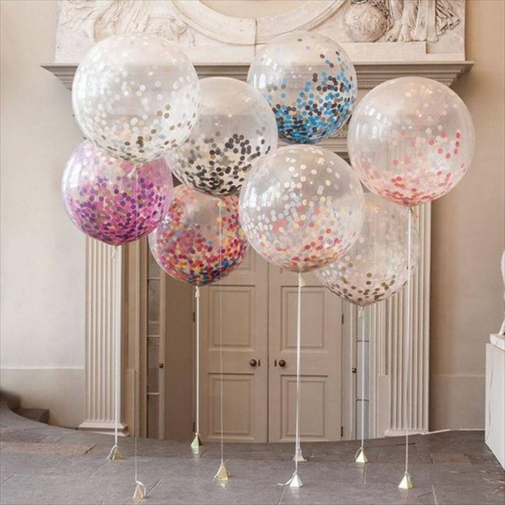 Giant Confetti Filled Balloons.
