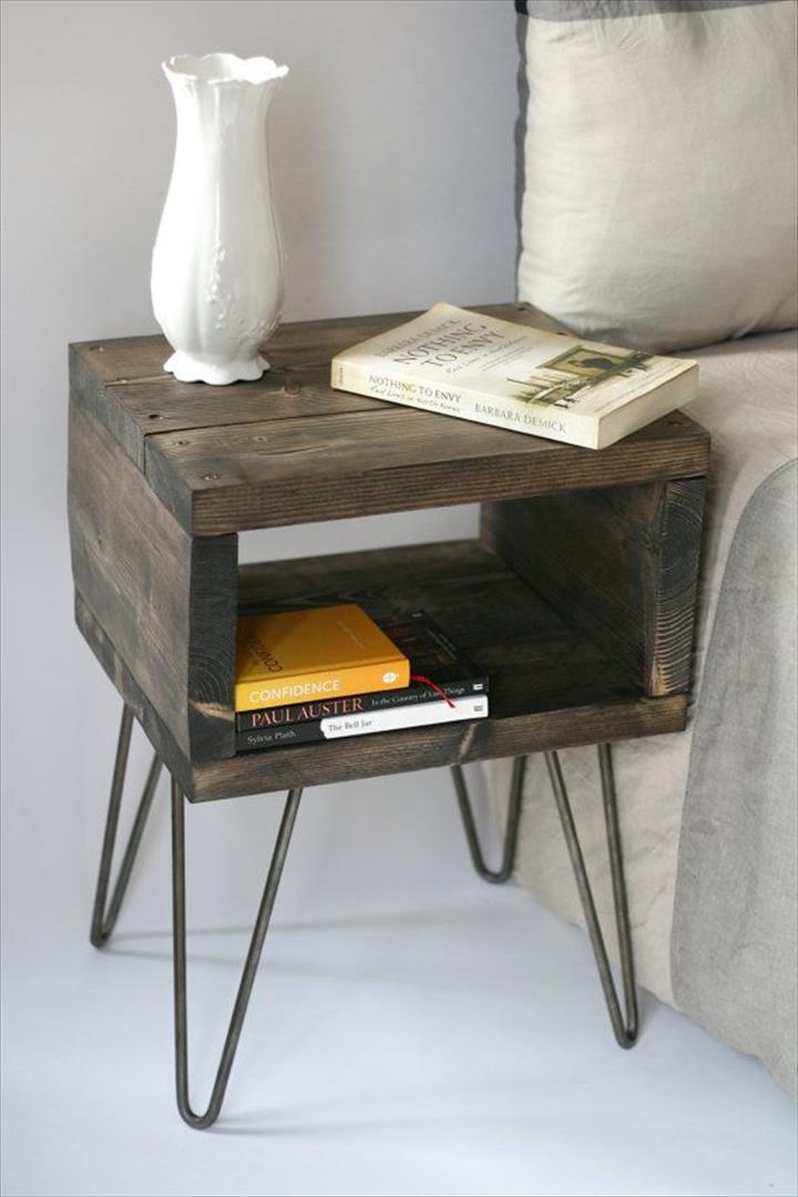 Hairpin Legs Side Table.