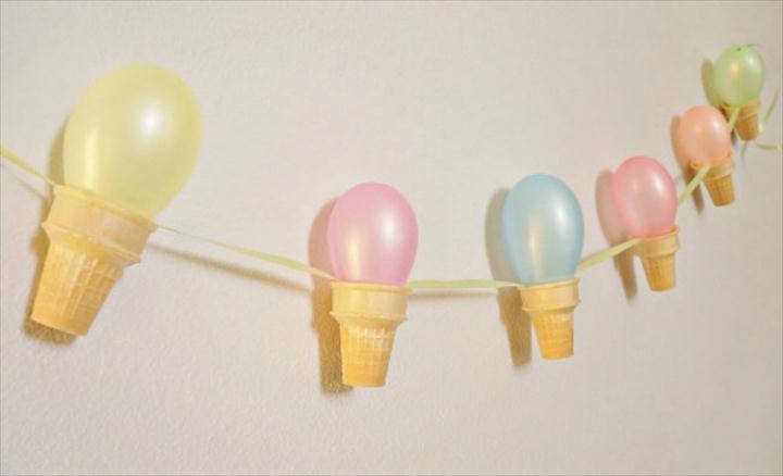 Ice Cream Cone Garland.