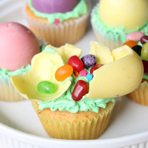 Jelly Bean Cupcakes.