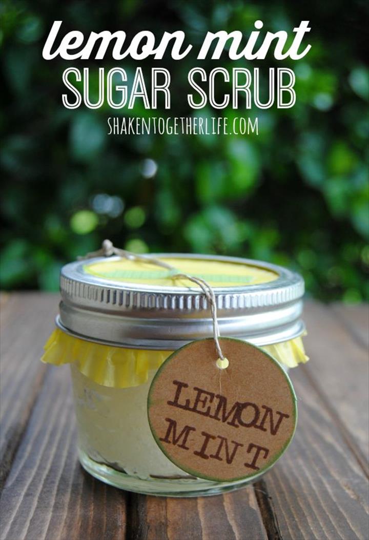 Lemon Mint Sugar Scrub.