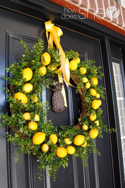 Lemon wreath.