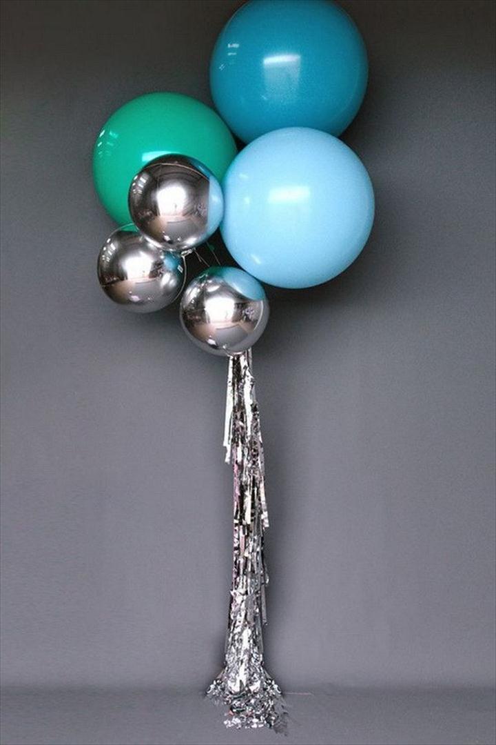 Modern Party Balloons Decoration, DIY Balloon Projects