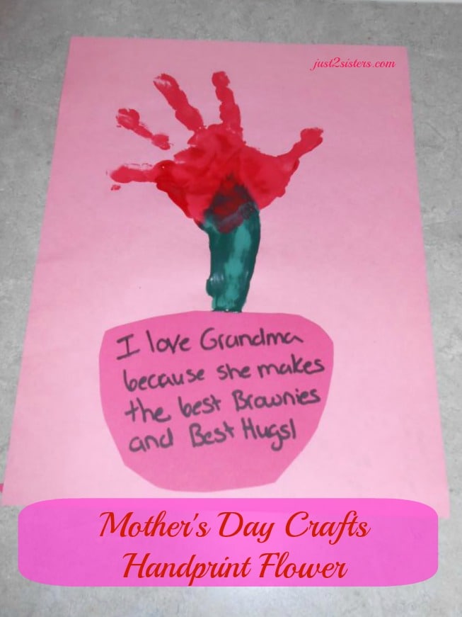 Mother’s Day Handprint Flower Craft. 