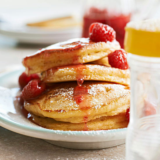 Orange Ricotta Pancakes.