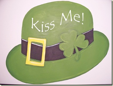 Painted Shamrock Hat.