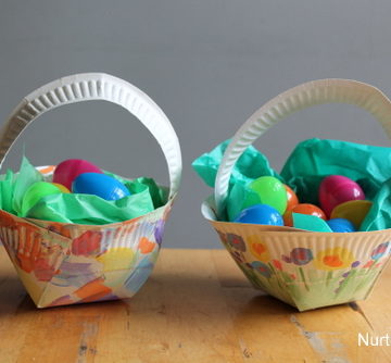 Paper Plate Easter Baskets.