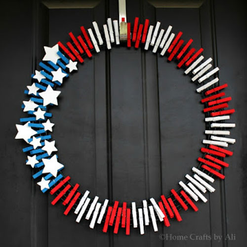 Patriotic Wreath, DIY Summer Projects