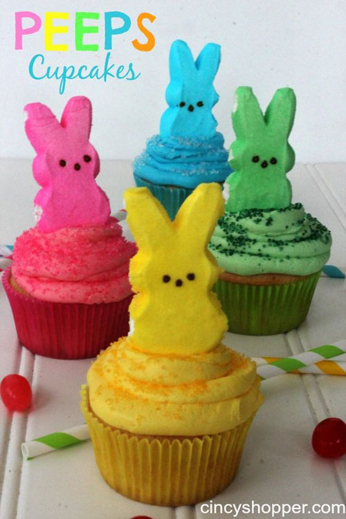 Peeps Cupcakes.