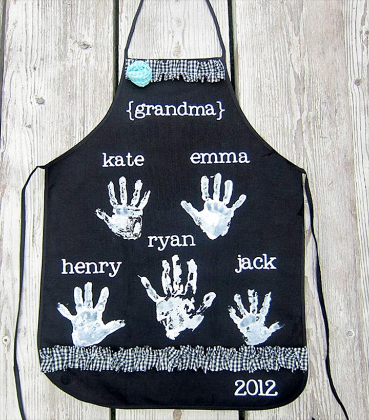 Personalised Handprint Apron.